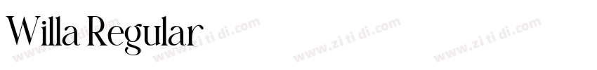Willa Regular字体转换
